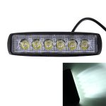 DC 10–30 V, 18 W, 1500 lm, 6500 K, wasserdicht, für Fahrzeug, Auto, Boot, Marine, externe Arbeitsscheinwerfer, Notbeleuchtung, 30 Grad verstellbare Spotlicht-LED-Autolampen mit 6 intensiven Wafer-LED-Leuchten, Spot Light+18W 1500LM+6500K