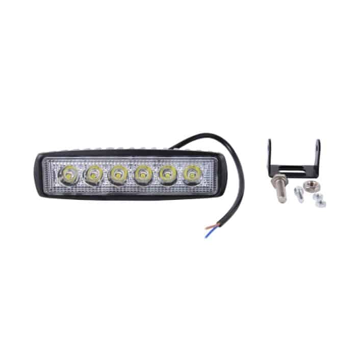 DC 10–30 V, 18 W, 1500 lm, 6500 K, wasserdicht, für Fahrzeug, Auto, Boot, Marine, externe Arbeitsscheinwerfer, Notbeleuchtung, 30 Grad verstellbare Spotlicht-LED-Autolampen mit 6 intensiven Wafer-LED-Leuchten, Spot Light+18W 1500LM+6500K – Bild 4