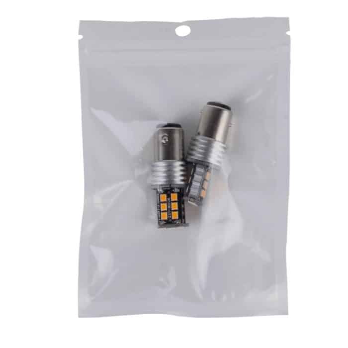 2 Stück 1157/BAY15D 3 W 15 SMD-3528-LEDs Auto-Blinker, DC 12 V, 1157/BAY15D 3W – Bild 4