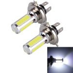 2 Stück H4 20 W 1250 lm 6000 K 5 COB-LEDs Auto-Nebelscheinwerfer, DC 12 V, H4 (White Light)