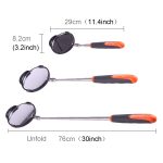 Inspektionsspiegel für einziehbare Fahrzeugfahrgestelle mit 3 PCS 5 mm LED-Leuchten, Spiegeldurchmesser: 82 mm, maximale Ausdehnungslänge: 760 mm – Bild 2