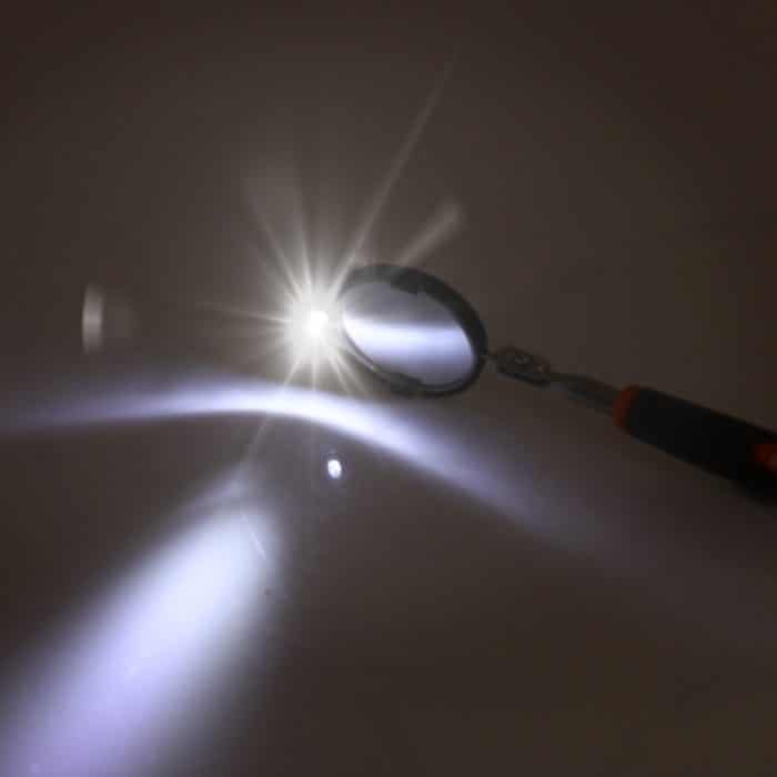 Einziehbarer Fahrzeug-Fahrgestell-Teleskop-Inspektionsspiegel mit 1 PCS 5 mm LED-Licht, Spiegeldurchmesser: 55 mm, maximale Ausdehnungslänge: 940 mm – Bild 6