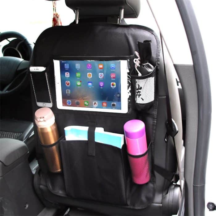 Auto Auto Rückenlehne Tasche Multi-Pocket Travel Storage Hängende Tasche Aufbewahrungstasche für iPad und andere Waren – Bild 7