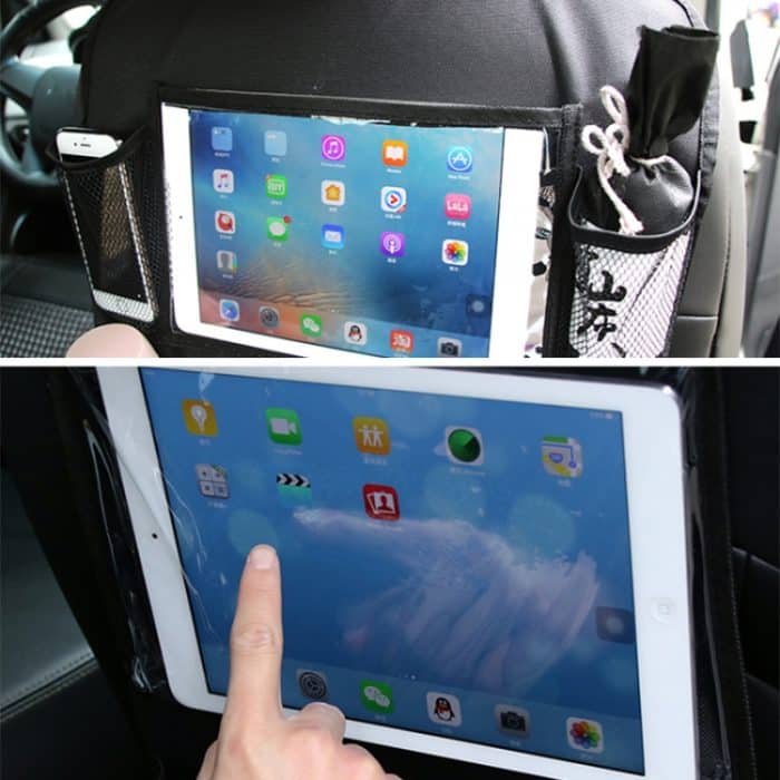 Auto Auto Rückenlehne Tasche Multi-Pocket Travel Storage Hängende Tasche Aufbewahrungstasche für iPad und andere Waren – Bild 9