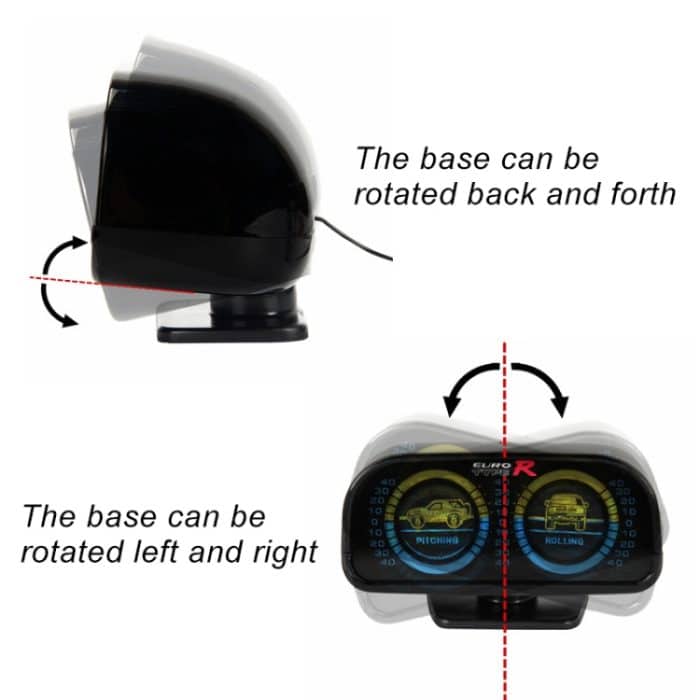 TR-9601 Einstellbarer Neigungsmesser Slopemeter Finder Tool Auto Fahrzeug Neigungsmesser (schwarz) – Bild 4