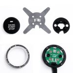 Smart Autoschalter Automotor Start-Stopp-Schalter Auto-Push-Start-Schalter, mit RFID-Alarmsystem, blaues Licht – Bild 4