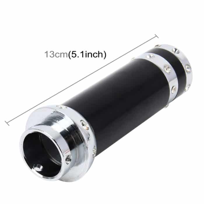 Universal Aluminium Silber Schwarz Dekorstreifen Handbremshebel Handbremsdeckel Griffe Handbremse Schutzdeckel – Bild 3