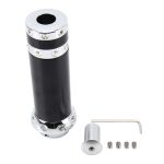 Universal Aluminium Silber Schwarz Dekorstreifen Handbremshebel Handbremsdeckel Griffe Handbremse Schutzdeckel – Bild 4