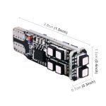 2 PCS W5W 194 T10 Mehrfarben 10 SMD 3535 LED Auto-Begrenzungsleuchte Markierungsleuchte mit Fernbedienung, DC 12V – Bild 4