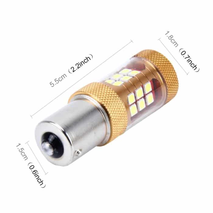 2 Stück 1156/BA15S 15 W 1300 lm 6500 K 28 SMD-3030 LED-Auto-Bremslichter, Blinker, DC 12 V, 1156 – Bild 3