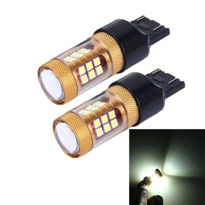 CMS5705WL.jpg 2 Stück 7443 15 W 1300 lm 6500 K 28 SMD-3030 LED-Auto-Bremslichter, Blinker, DC 12 V, 7443 – Bild 1