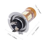 2 Stück H7 15 W 1300 LM 6500 K 28 SMD-3030 LEDs Auto-Nebelscheinwerfer, DC 12 V, H7 – Bild 3