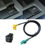 Autonavigation RCD510 + 310 + USB-Adapterschalter Stecker + Kabelhärte für Volkswagen Golf 6 / Scirocco / Sagitar / New Bora NAV231 / 268MF