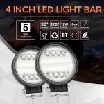 2 PCS 4 Zoll 15W Spot / Flutlicht Weißes Licht Rundförmige wasserdichte Auto SUV Arbeitsscheinwerfer Spotlight LED-Lampen, DC 9-30V – Bild 11