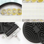 2 PCS 4 Zoll 15W Spot / Flutlicht Weißes Licht Rundförmige wasserdichte Auto SUV Arbeitsscheinwerfer Spotlight LED-Lampen, DC 9-30V – Bild 3