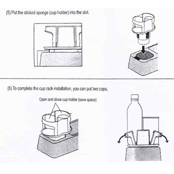 SB-1066 2 in 1 Auto Auto Universal Getränkehalter Getränkehalter – Bild 13