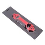 Universal-Kfz-Batteriespannklammer aus Edelstahl mit kurzem Bogen, Größe: 18,2 x 4,5 x 2 cm, 18.2 x 4.5 x 2cm (Red), 18.2 x 4.5 x 2cm (Blue) – Bild 6