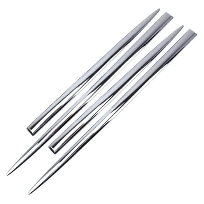 4 Stück Auto-Tür-Seitenkanten-Metall-Anti-Kratz-Körperschutz-Schutzstreifen-Aufkleber – Bild 2