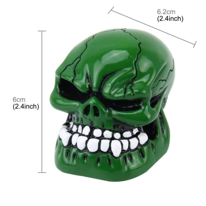 Universeller manueller oder automatischer ABS-Schaltknauf in Totenkopfform mit drei Gummiabdeckungen, passend für alle Autos, Skull Head Shape 1, Skull Head Shape 2, Skull Head Shape 3 – Bild 2