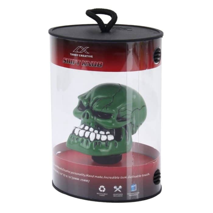 Universeller manueller oder automatischer ABS-Schaltknauf in Totenkopfform mit drei Gummiabdeckungen, passend für alle Autos, Skull Head Shape 1, Skull Head Shape 2, Skull Head Shape 3 – Bild 6
