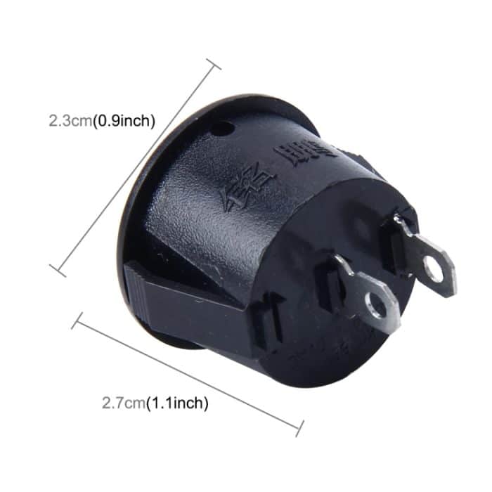 10 PCS Car Auto Universal DIY 2-polige runde Kappe AUS-EIN Druckknopf – Bild 3