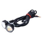 2 Stück 2 W (weißes + gelbes Licht), Auto-Adleraugen-Nebelscheinwerfer, Blinker, mit 12 SMD-4014-LED-Lampen, DC 12 V, Kabellänge: 55 cm, SMD-4014, Eagle Eye Light  12V/2W – Bild 5