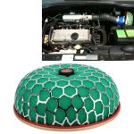 HKS 76mm runder Pilz Super Power Auto Reiniger Luftfilter Durchflussaufnahme 3-lagiger Trockenfilter Super Stealth Frame Hochleistungsluftansaugluftstromfilter