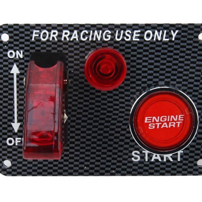 Auto Racing Schalter Abdeckung Kippschalter 12V 20A Panels Red Racing Zündschalter Panel Motorstart Multifunktion Automatischer Zündschalter für Rennwagen – Bild 4