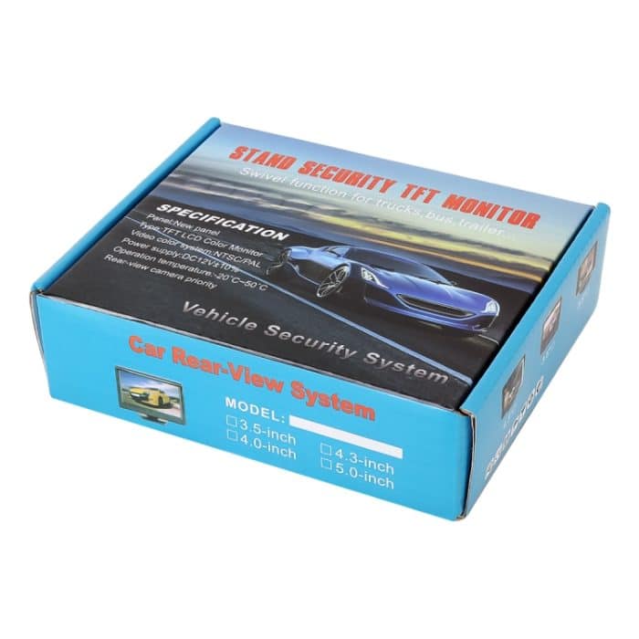 Universeller 4,3-Zoll-Auto-High-Definition-Monitor mit einstellbarem Winkelhalter, Unterstützung der automatischen Rückwärts-Bildschirmfunktion – Bild 6