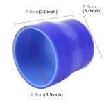 Universeller Autoluftfilterdurchmesser Ansaugrohr Konstanter gerader Rohrschlauchdurchmesser Variabler Schlauchanschluss Silikoneinlassanschlussrohr Turbolader Silikonrohr Gummi Silikonrohr, Innendurchmesser: 76-89 mm – Bild 6