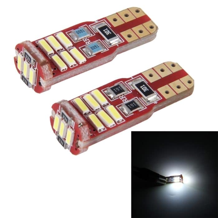 2PCS T10 2W 100LM 6000K 12 SMD-4014 LEDs Auto-Umrissleuchten Lampe, DC 12V, 12 SMD-4014 LEDs – Bild 1