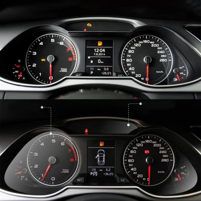 CMS6714.jpg Auto-Styling Auto-Schutzhüllen Zubehör Auto-Armaturenbrett Schutzfolie 99% Lichtdurchlässigkeit für Audi A4L – Bild 1