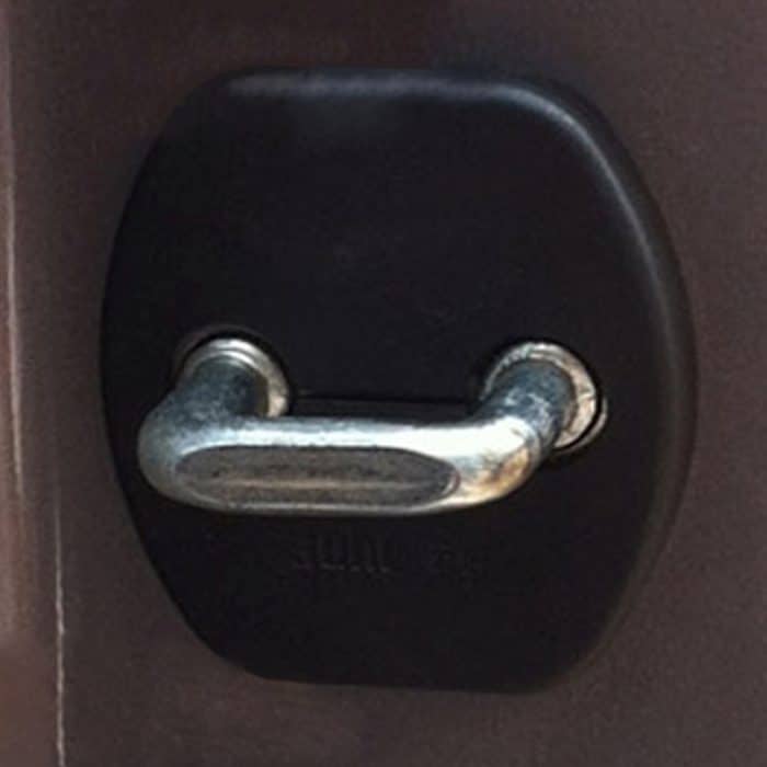 4 PCS Autotürverriegelungsschnalle Verzierte Rostschutzschutzabdeckung für X-TRAIL – Bild 8