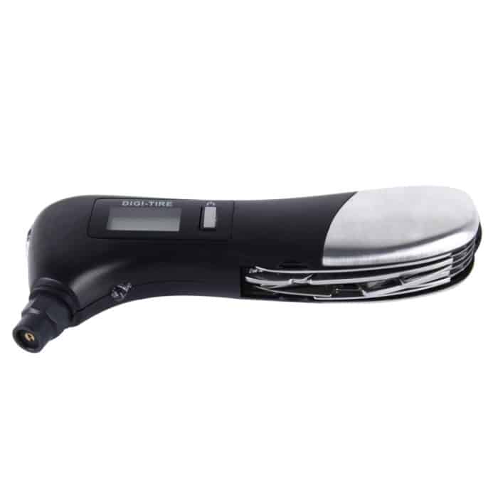 9 in 1 Digitaler Reifendruckmesser Multifunktions-Sicherheitshammer mit Schweizer Taschenmesser, Taschenlampe und roter Sicherheitsleuchte, Outdoor-Werkzeugsatz – Bild 2