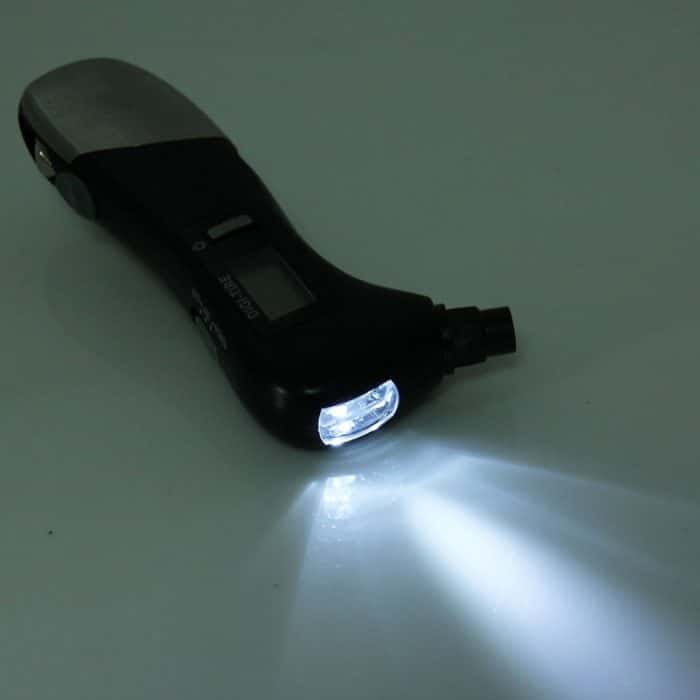 9 in 1 Digitaler Reifendruckmesser Multifunktions-Sicherheitshammer mit Schweizer Taschenmesser, Taschenlampe und roter Sicherheitsleuchte, Outdoor-Werkzeugsatz – Bild 7