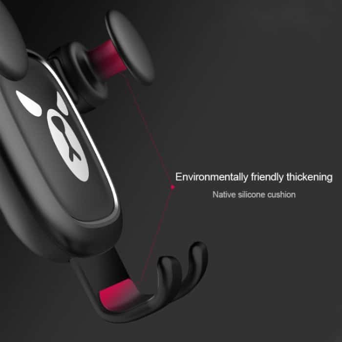 Große Augen Muster Schwerkraft Cartoon Air Vent Autohalterung Handyhalter, Big Eyes(Black), Big Eyes(Silver) – Bild 9