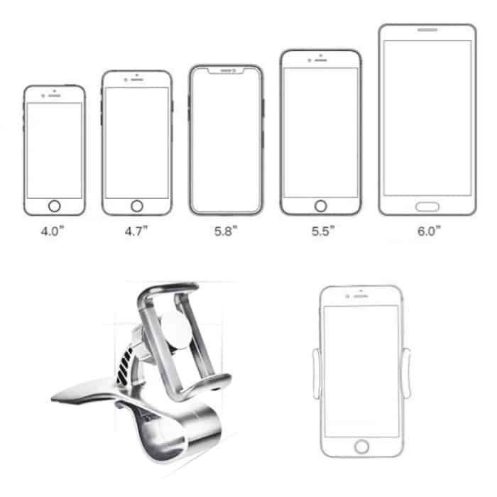Multifunktions-Fahrzeugnavigationsrahmen-Armaturenbrett Telefonhalterung für Autohalterung mit Luftauslass – Bild 9