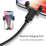 Litchi Texture Gravity Autohalterung Handyhalter, Litchi Texture(Black), Litchi Texture(White) – Bild 4