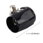 AN6 Car Performance Aluminium Zubehör Adapter Nitrit Schlauch Finisher Adapter Nylon Geflochtene Schlauchschelle Schwarz Finish – Bild 3