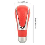 Universeller Auto-Schaltknauf aus PU-Leder und Metall, modifizierter Auto-Auto-Getriebe-Schalthebelknopf, Gear Shift Knob(Red), Shift Knob 2 – Bild 3