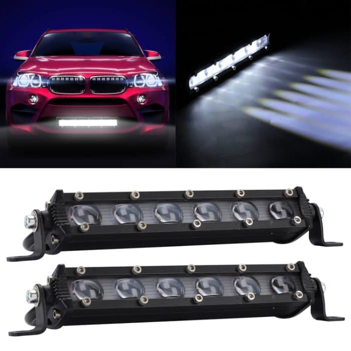 2 PCS 8 Zoll 18W 6000K IP67 1800ML Auto Boot Marine Arbeitsscheinwerfer Spotlight LED-Lampen, DC 9-30V – Bild 1