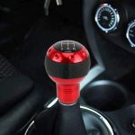 Universal Auto Schaltknauf Modifizierter Auto Schaltknauf Auto Getriebe Schalthebel Knopf Schaltknäufe, Shift Lever Knob Gear Knobs(Red)