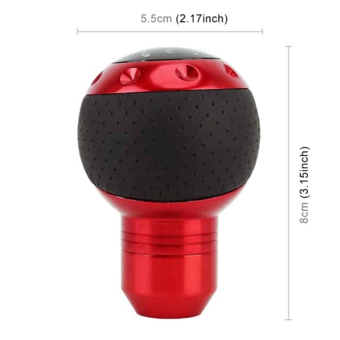 Universal Auto Schaltknauf Modifizierter Auto Schaltknauf Auto Getriebe Schalthebel Knopf Schaltknäufe, Shift Lever Knob Gear Knobs(Red) – Bild 3