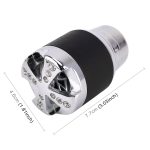 Universal Auto Diamant Schaltknauf Modifizierte Auto Schaltknauf Auto Getriebe Schalthebel Knopf Schaltknäufe, Shift Lever Knob Gear Knobs(Silver) – Bild 4