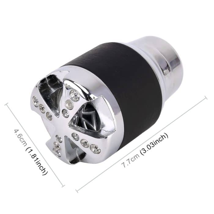 Universal Auto Diamant Schaltknauf Modifizierte Auto Schaltknauf Auto Getriebe Schalthebel Knopf Schaltknäufe, Shift Lever Knob Gear Knobs(Silver) – Bild 4