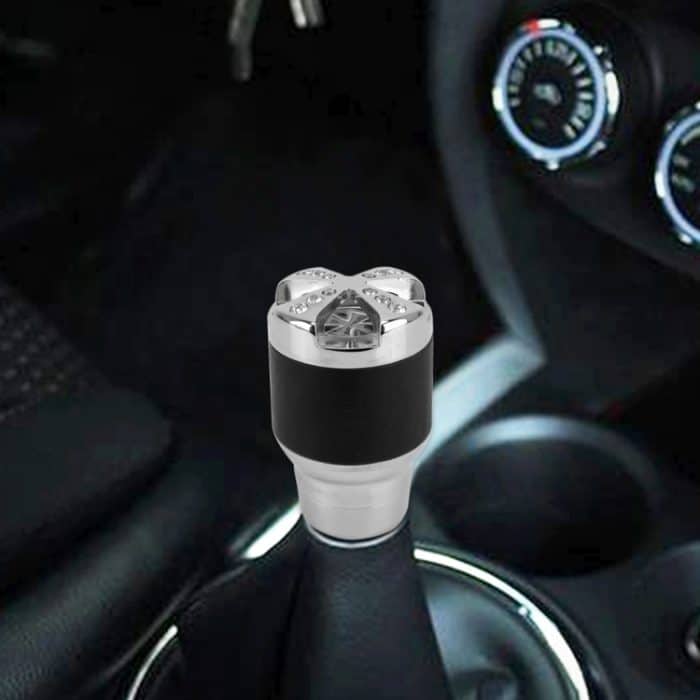 Universal Auto Diamant Schaltknauf Modifizierte Auto Schaltknauf Auto Getriebe Schalthebel Knopf Schaltknäufe, Shift Lever Knob Gear Knobs(Silver) – Bild 7