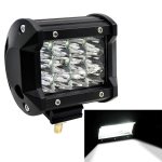 4 Zoll dreireihige LED-Lichtleiste, modifizierte Offroad-Lichter, Dachlichtleiste, IP67, wasserdicht, 9 W, Kondensator, 6000 K, 5500 lm, LED-Scheinwerfer, Suchscheinwerfer, Auto-LED-Arbeitsscheinwerfer, DC 10–48 V, Spot+36W