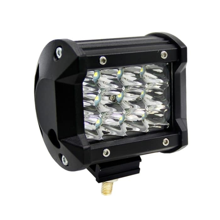 4 Zoll dreireihige LED-Lichtleiste, modifizierte Offroad-Lichter, Dachlichtleiste, IP67, wasserdicht, 9 W, Kondensator, 6000 K, 5500 lm, LED-Scheinwerfer, Suchscheinwerfer, Auto-LED-Arbeitsscheinwerfer, DC 10–48 V, Spot+36W – Bild 2
