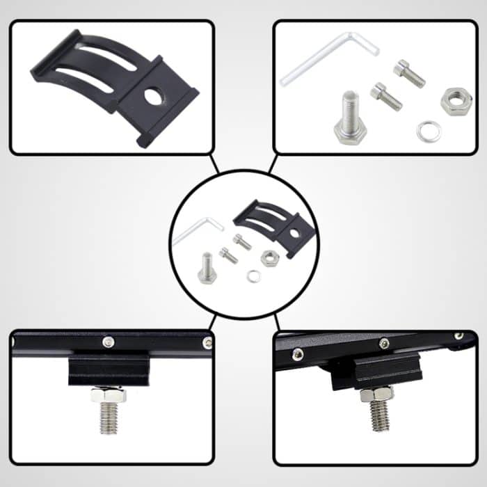 4 Zoll dreireihige LED-Lichtleiste, modifizierte Offroad-Lichter, Dachlichtleiste, IP67, wasserdicht, 9 W, Kondensator, 6000 K, 5500 lm, LED-Scheinwerfer, Suchscheinwerfer, Auto-LED-Arbeitsscheinwerfer, DC 10–48 V, Spot+36W – Bild 4