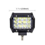4 Zoll dreireihige LED-Lichtleiste, modifizierte Offroad-Lichter, Dachlichtleiste, IP67, wasserdicht, 9 W, Kondensator, 6000 K, 5500 lm, LED-Scheinwerfer, Suchscheinwerfer, Auto-LED-Arbeitsscheinwerfer, DC 10–48 V, Spot+36W – Bild 6